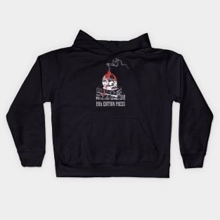 19th Edition Press Skull & Books Kids Hoodie